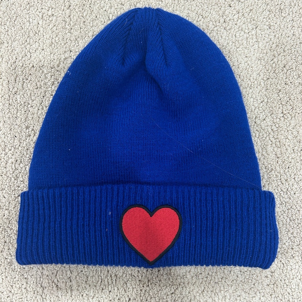 Aviator Nation heart rib beanie
